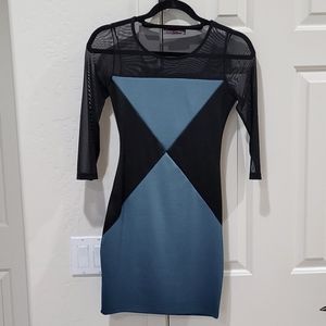 [NWOT] BODY CENTRAL Teal Mini Dress Size S